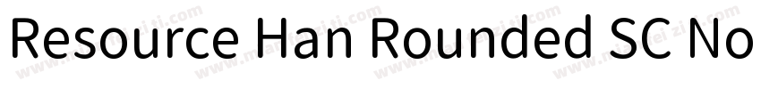 Resource Han Rounded SC Normal字体转换